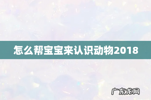 怎么帮宝宝来认识动物2018