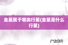 金星是什么行星 金星属于哪类行星