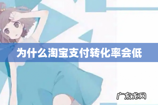 为什么淘宝支付转化率会低