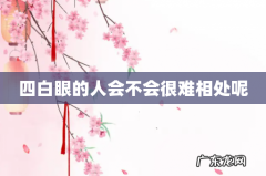 四白眼的人会不会很难相处呢