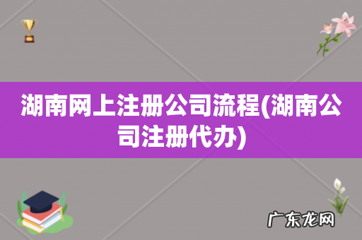 湖南公司注册代办 湖南网上注册公司流程