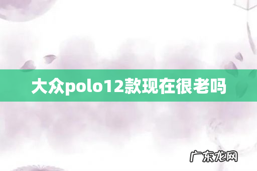 大众polo12款现在很老吗