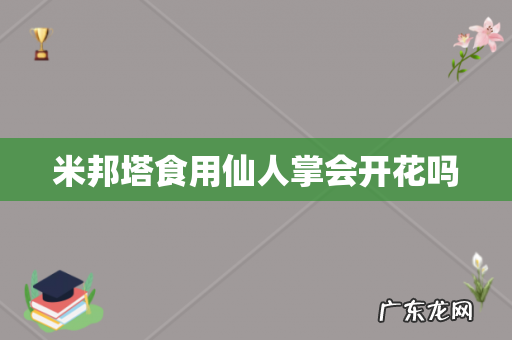 米邦塔食用仙人掌会开花吗