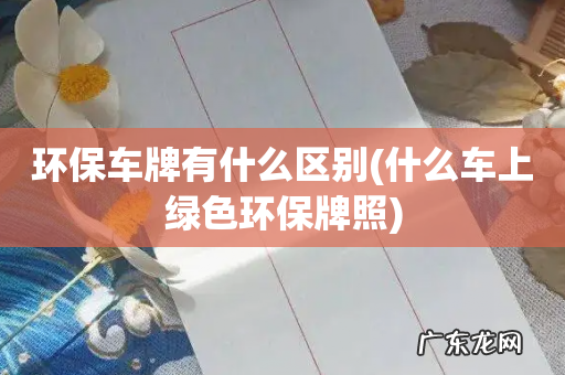 什么车上绿色环保牌照 环保车牌有什么区别