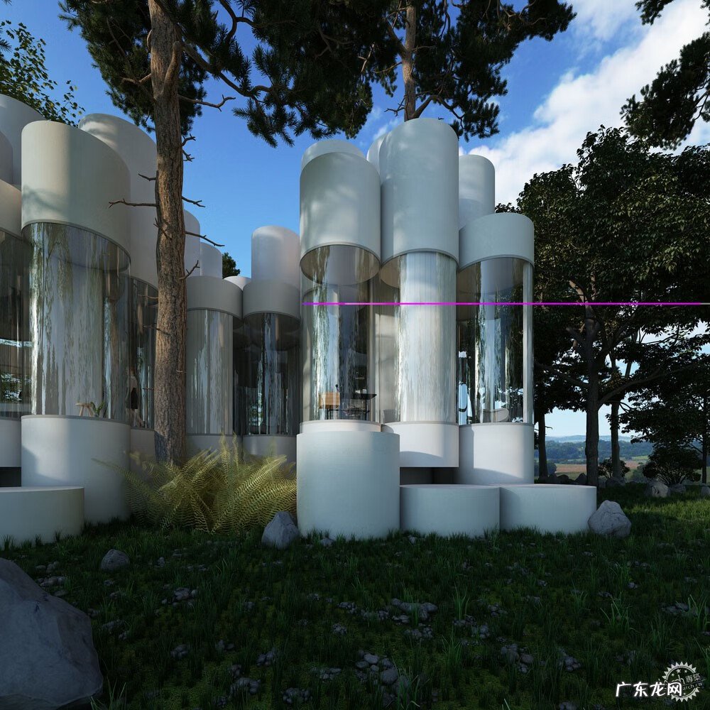 圆形建筑物 圆柱形建筑