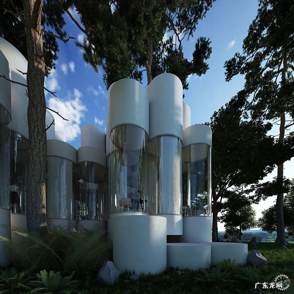 圆形建筑物 圆柱形建筑