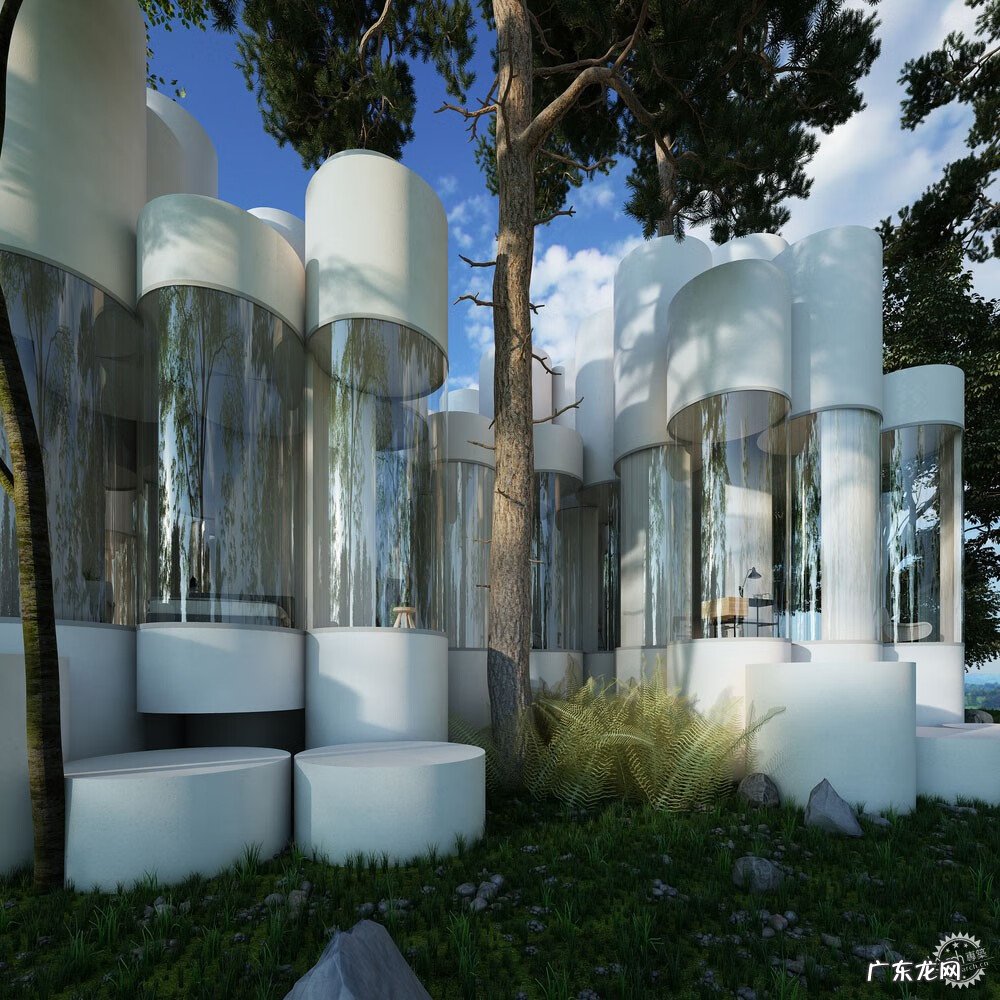 圆形建筑物 圆柱形建筑