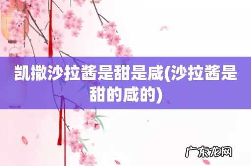 沙拉酱是甜的咸的 凯撒沙拉酱是甜是咸