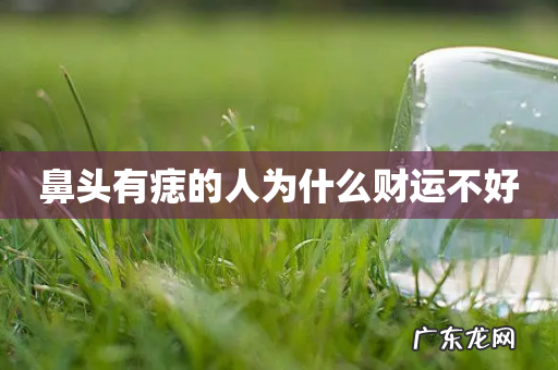 鼻头有痣的人为什么财运不好