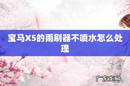 宝马X5的雨刷器不喷水怎么处理
