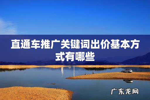 直通车推广关键词出价基本方式有哪些