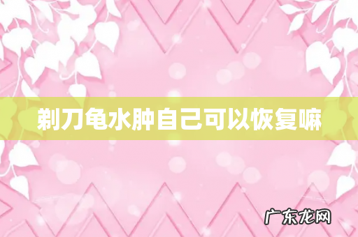 剃刀龟水肿自己可以恢复嘛