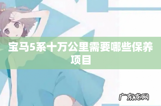 宝马5系十万公里需要哪些保养项目