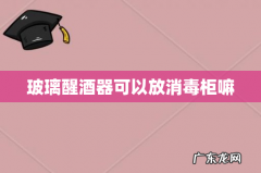 玻璃醒酒器可以放消毒柜嘛