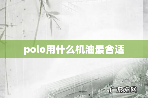 polo用什么机油最合适