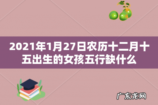 2021年1月27日农历十二月十五出生的女孩五行缺什么