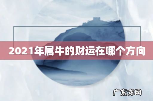 2021年属牛的财运在哪个方向
