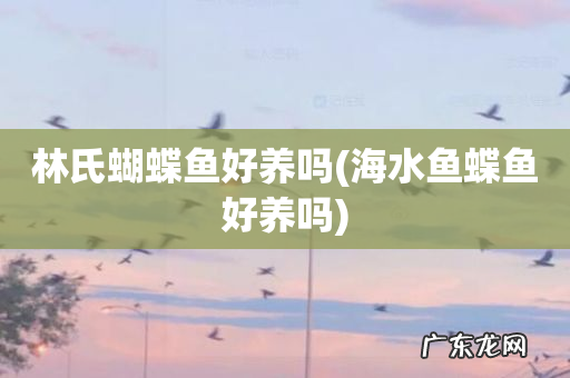 海水鱼蝶鱼好养吗 林氏蝴蝶鱼好养吗