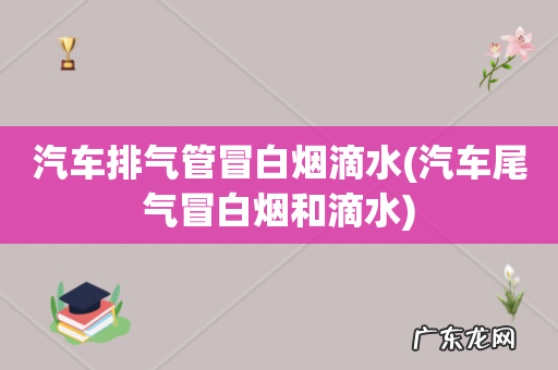 汽车尾气冒白烟和滴水 汽车排气管冒白烟滴水