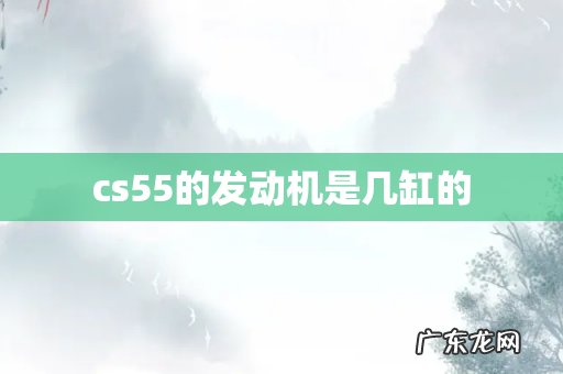 cs55的发动机是几缸的