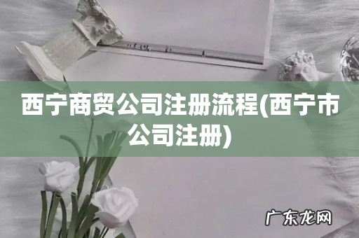 西宁市公司注册 西宁商贸公司注册流程