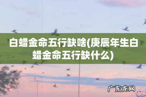 庚辰年生白蜡金命五行缺什么 白蜡金命五行缺啥