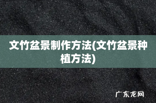 文竹盆景种植方法 文竹盆景制作方法