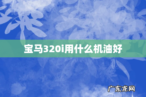 宝马320i用什么机油好