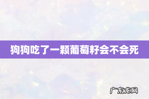 狗狗吃了一颗葡萄籽会不会死