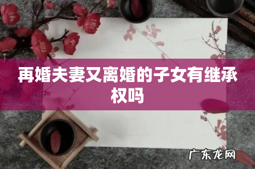 再婚夫妻又离婚的子女有继承权吗