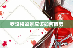 罗汉松盆景应该如何修剪