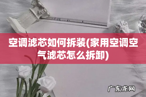 家用空调空气滤芯怎么拆卸 空调滤芯如何拆装