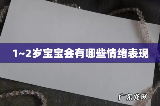 1~2岁宝宝会有哪些情绪表现