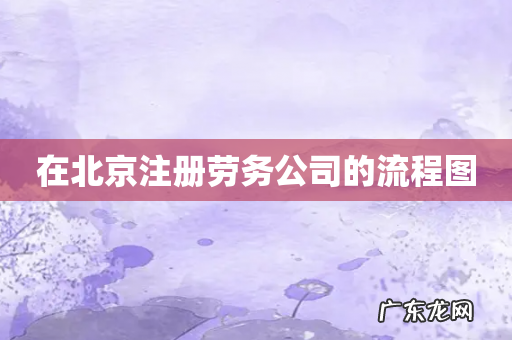 在北京注册劳务公司的流程图