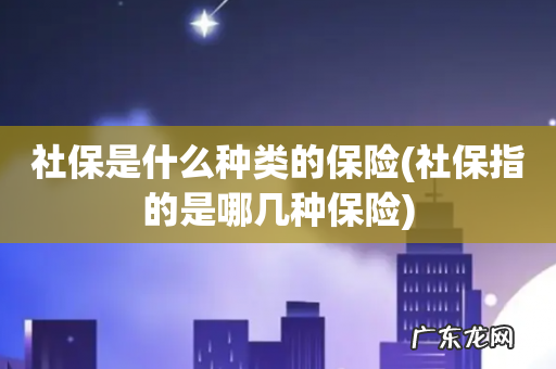 社保指的是哪几种保险 社保是什么种类的保险