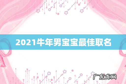 2021牛年男宝宝最佳取名