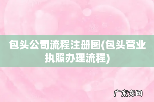 包头营业执照办理流程 包头公司流程注册图