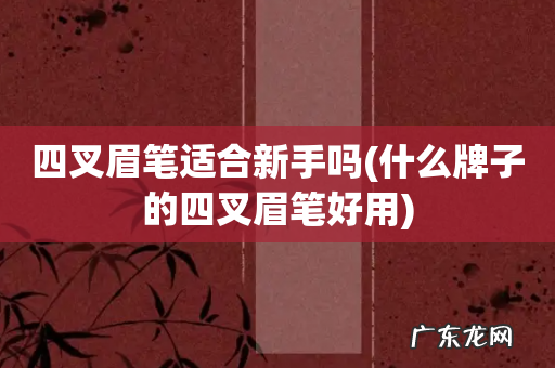 什么牌子的四叉眉笔好用 四叉眉笔适合新手吗