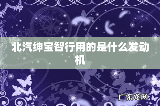 北汽绅宝智行用的是什么发动机