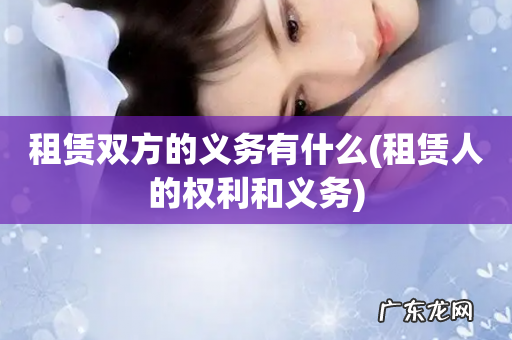 租赁人的权利和义务 租赁双方的义务有什么