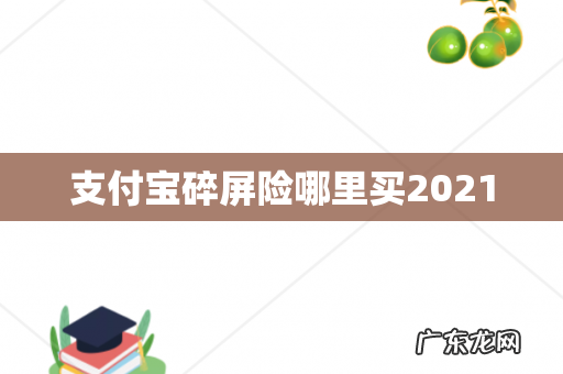 支付宝碎屏险哪里买2021