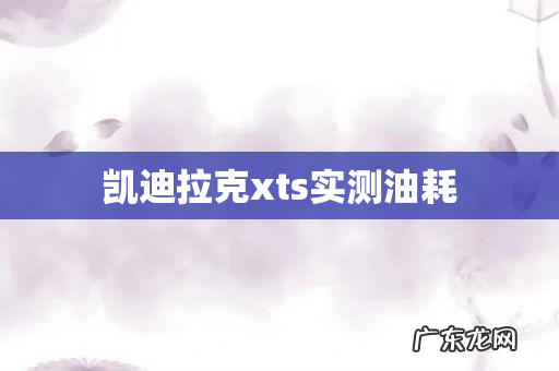 凯迪拉克xts实测油耗