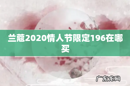 兰蔻2020情人节限定196在哪买