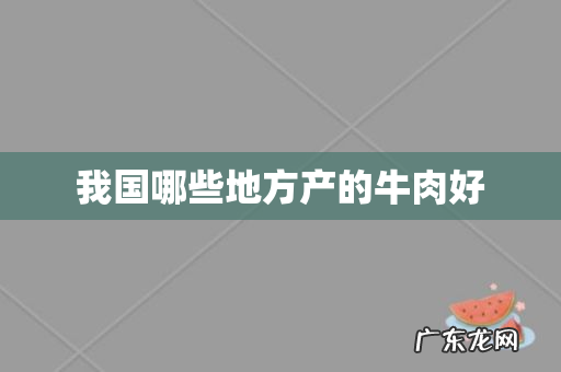 我国哪些地方产的牛肉好