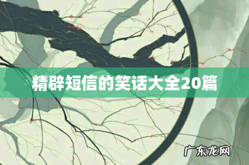 精辟短信的笑话大全20篇