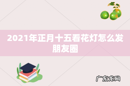 2021年正月十五看花灯怎么发朋友圈
