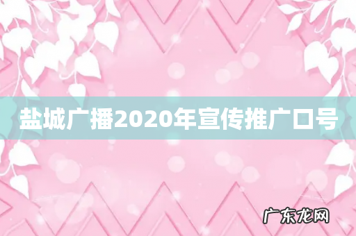 盐城广播2020年宣传推广口号