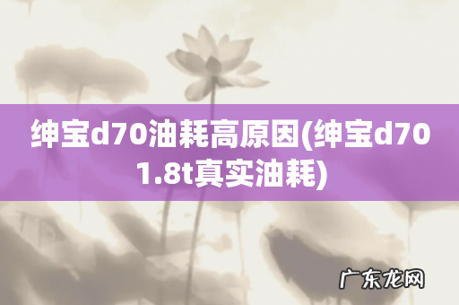 绅宝d701.8t真实油耗 绅宝d70油耗高原因