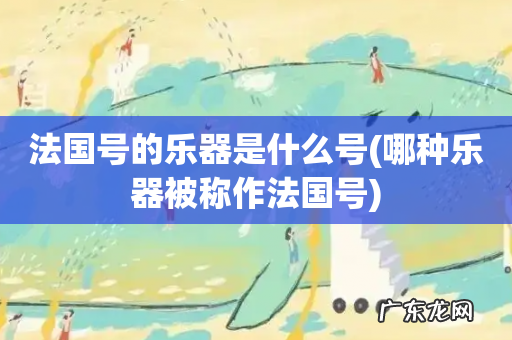 哪种乐器被称作法国号 法国号的乐器是什么号