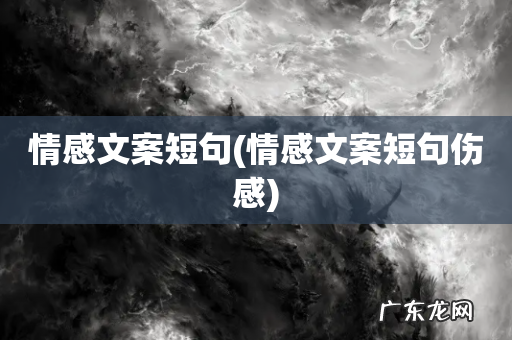 情感文案短句伤感 情感文案短句